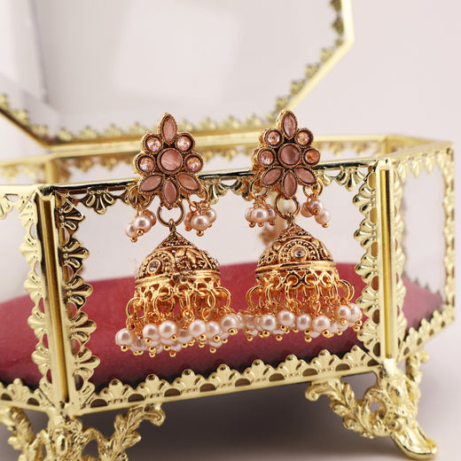 A pair of ZARIAH kundan-style statement earrings, the focal piece of the 2026 bridal trend